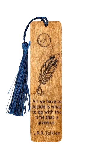 Tolkien Lord of the Rings laser engraved bookmark